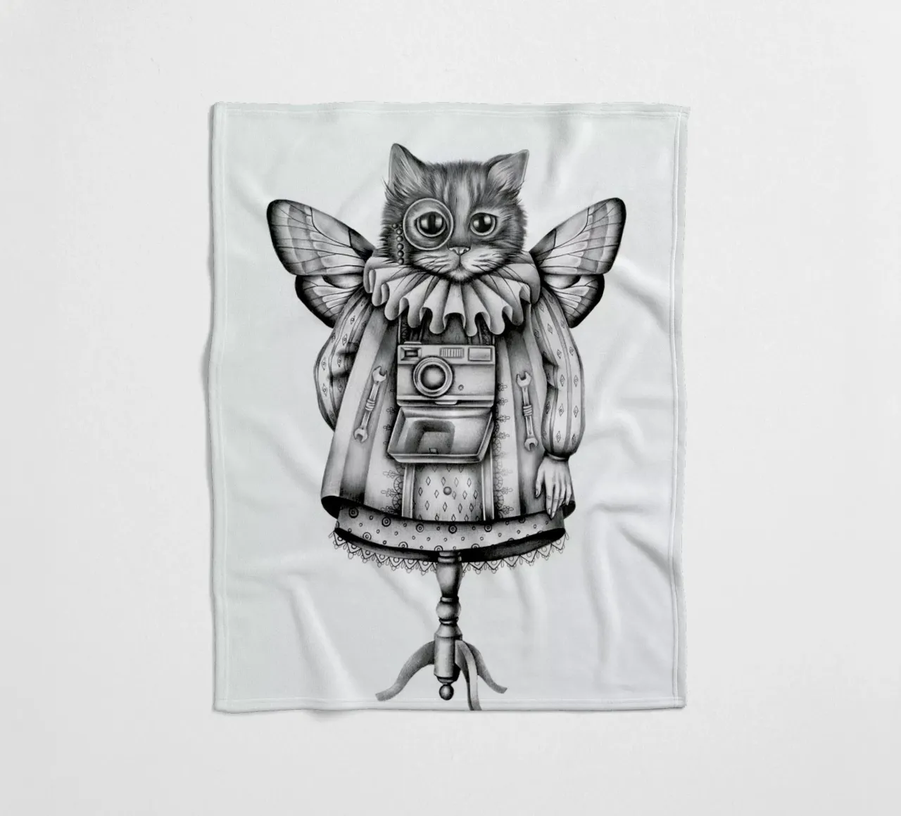 Cat Fleecedecke von Maria Vdovichenko