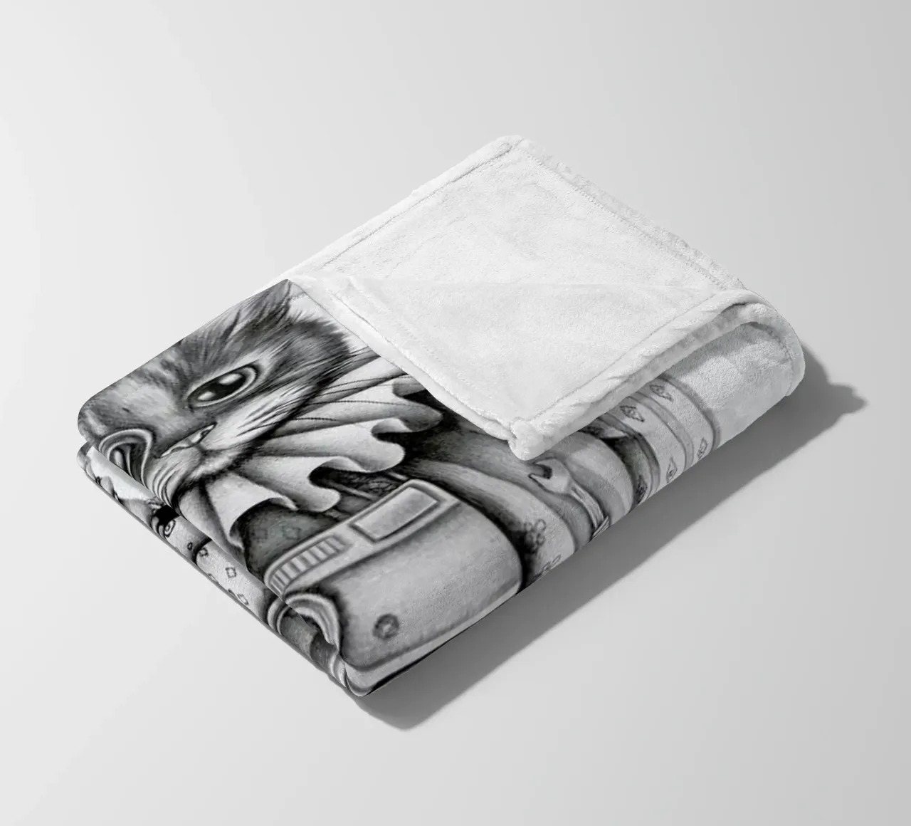 Cat Fleecedecke von Maria Vdovichenko