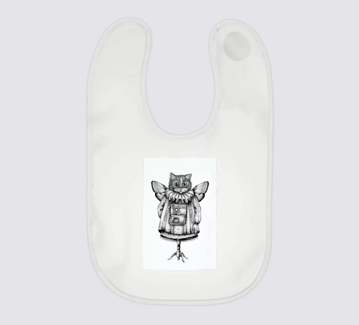 Cat baby bib by Maria Vdovichenko