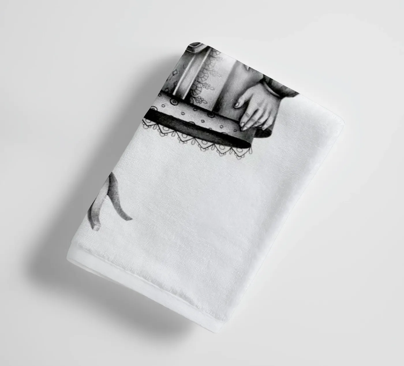 Cat towel by Maria Vdovichenko
