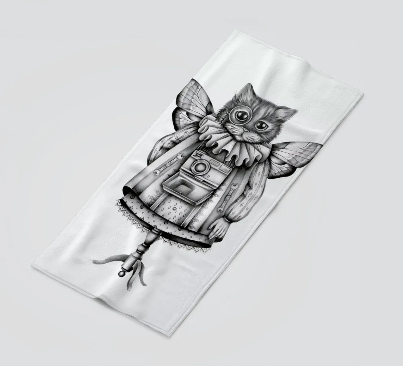 Cat serviette de plage de Maria Vdovichenko