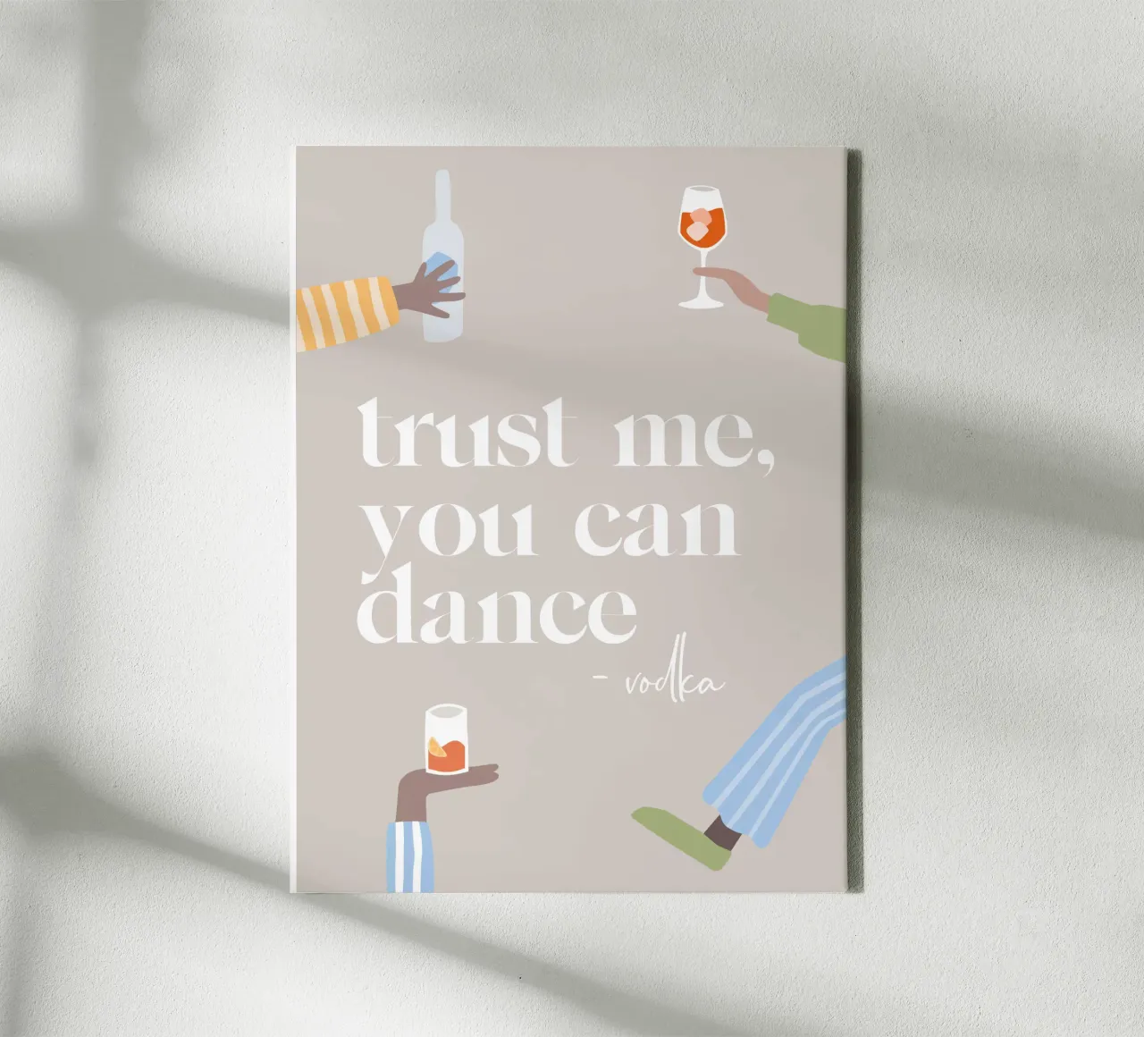 You can dance tela con Cornice a cassetta da Kartenliebe