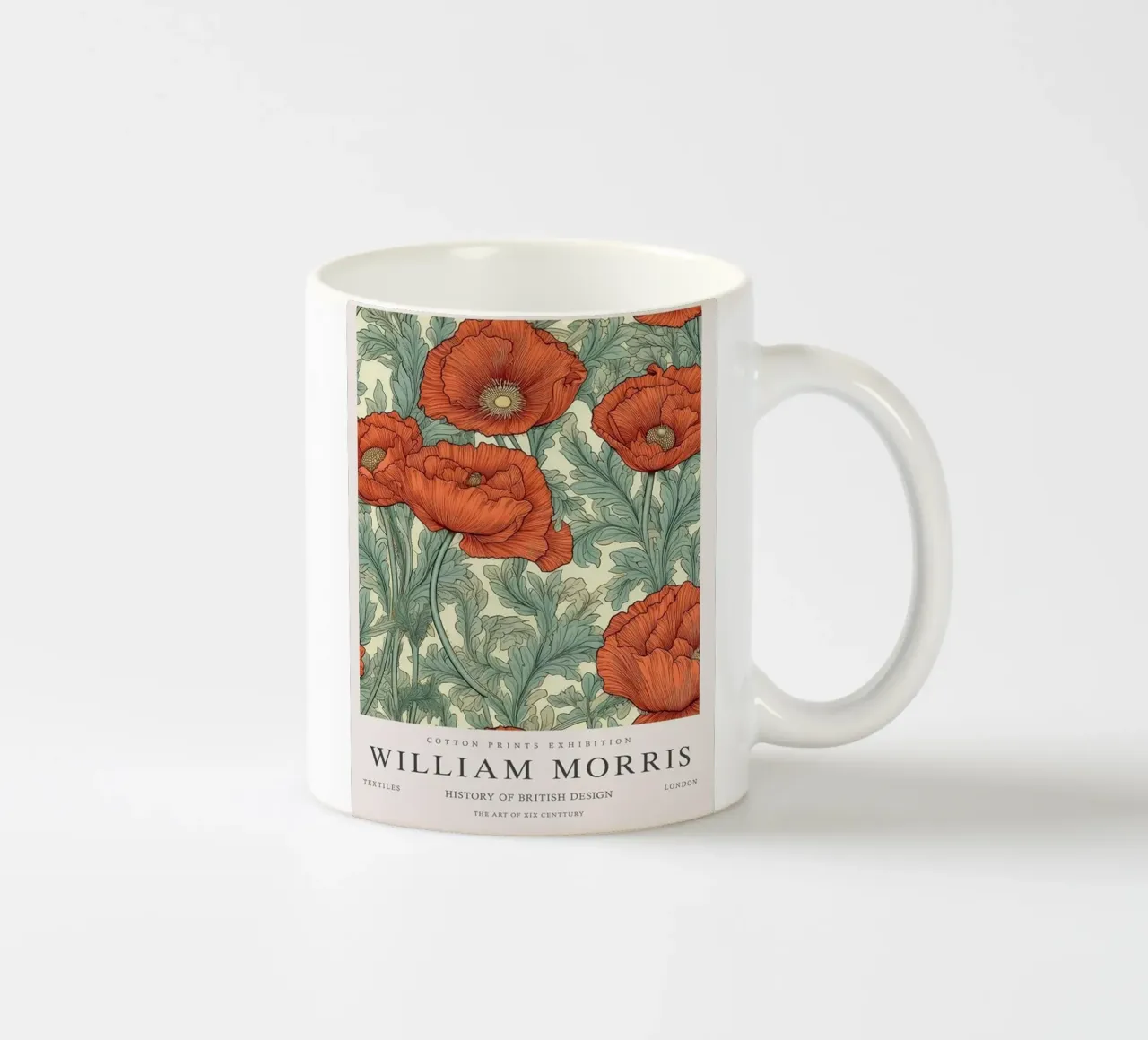 rose rosse in fiore tazza in ceramica da Ropech Shop