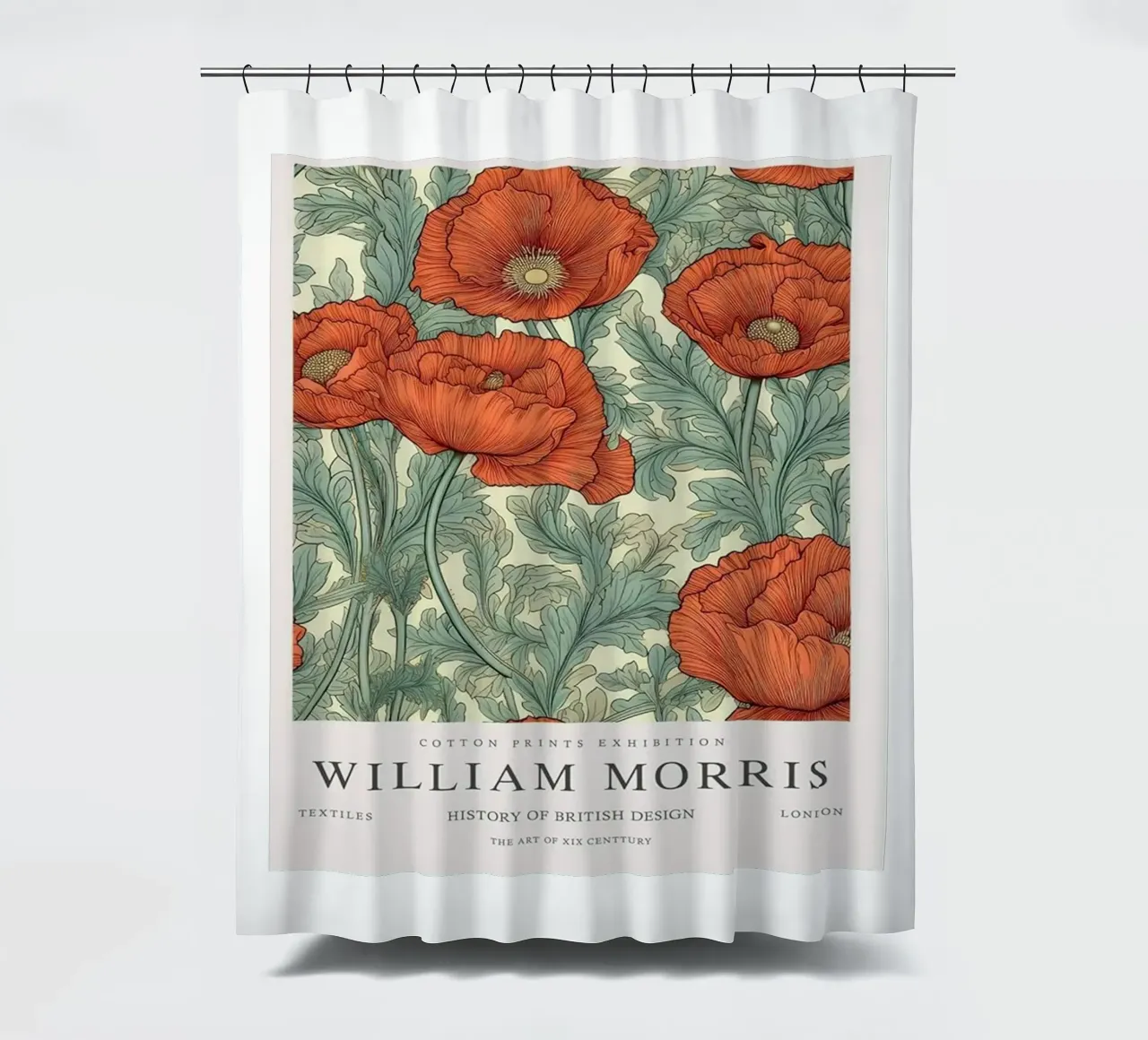 blooming red roses shower curtain by Ropech Shop
