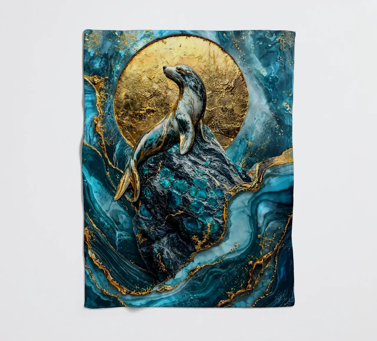 Golden Majesty of the Waves coperta in pile da Pixaverse