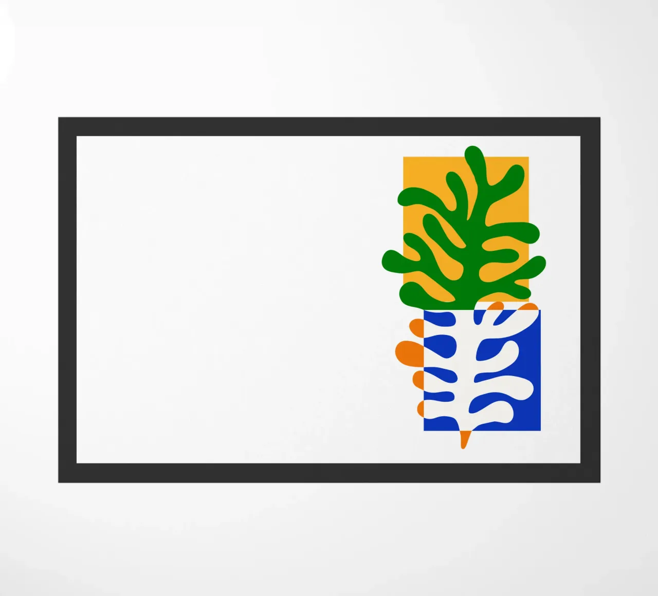 Henri Matisse seaweed cuts doormat by TijanaArtStudio88