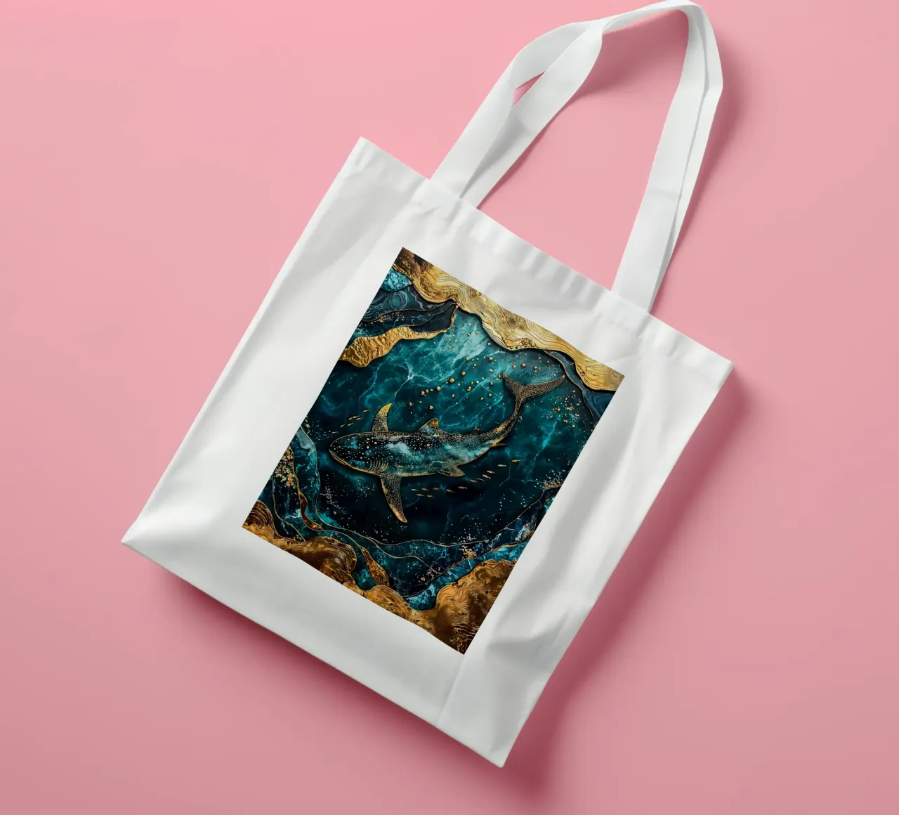 Eternal Wanderer Kintsugi Art borsa in juta da Pixaverse