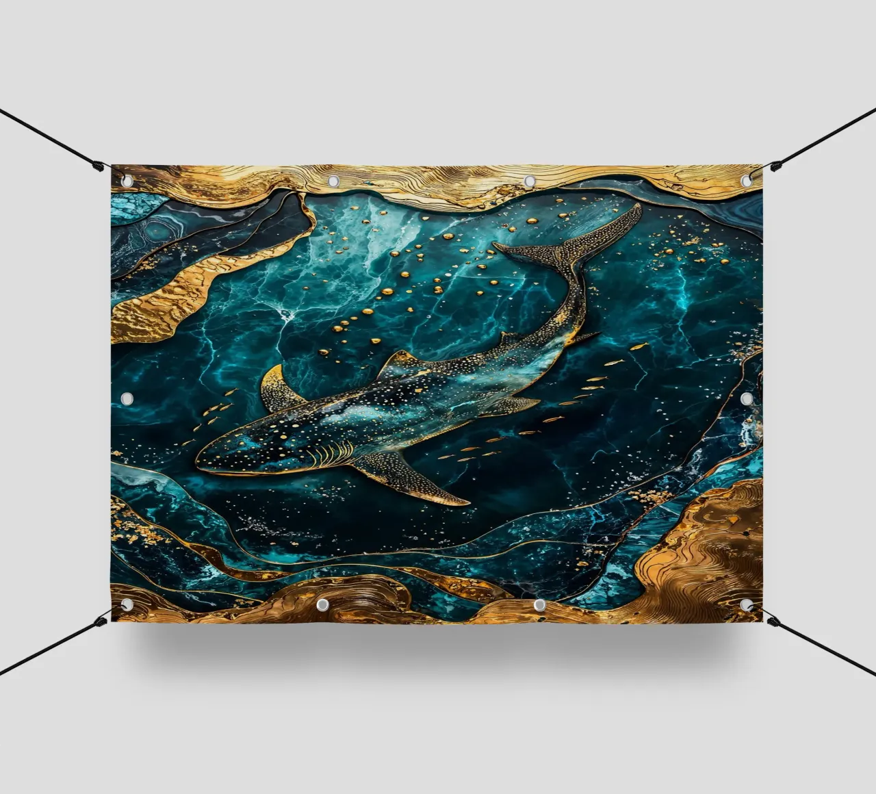 Eternal Wanderer Kintsugi Art telo in pvc da Pixaverse