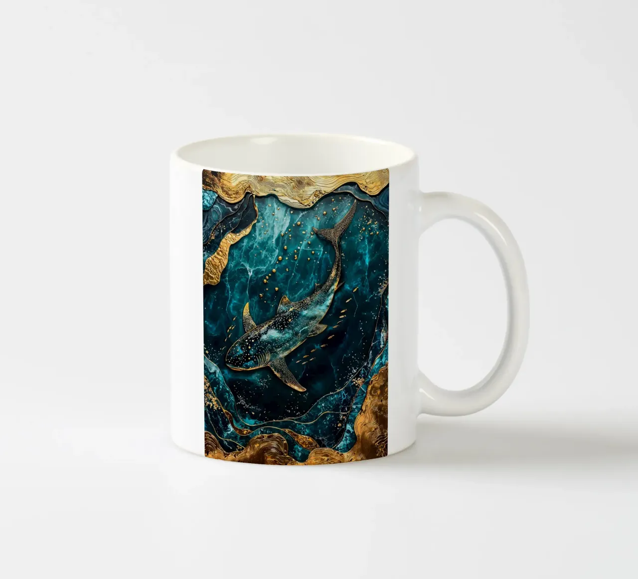 Eternal Wanderer Kintsugi Art tazza in ceramica da Pixaverse