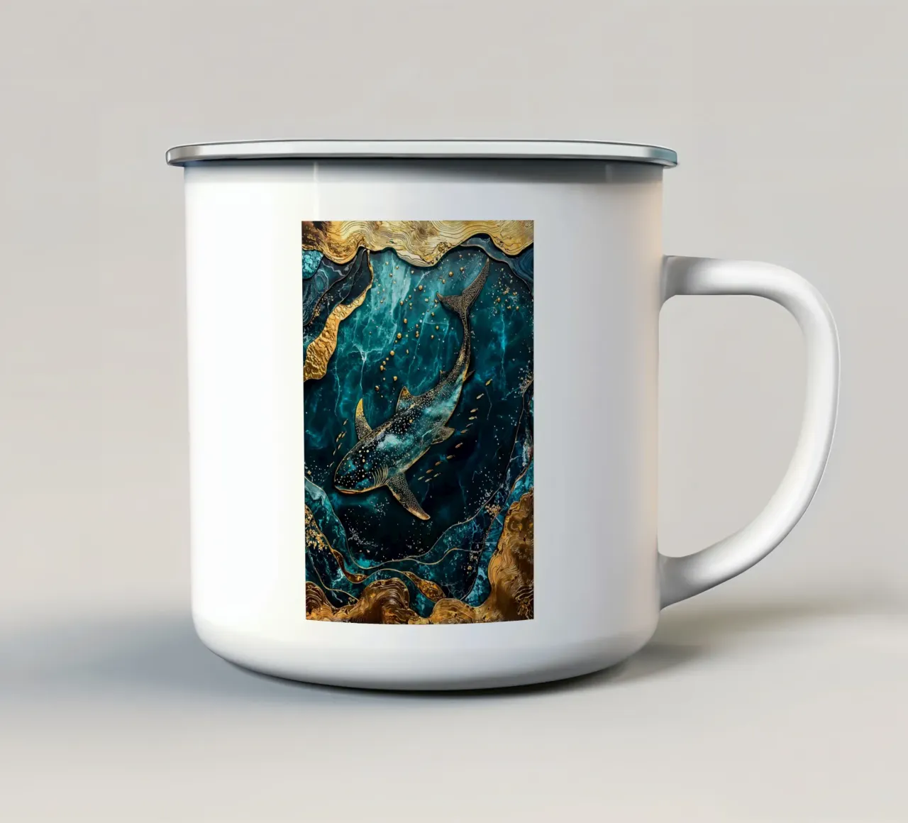 Eternal Wanderer Kintsugi Art tazza in smalto da Pixaverse