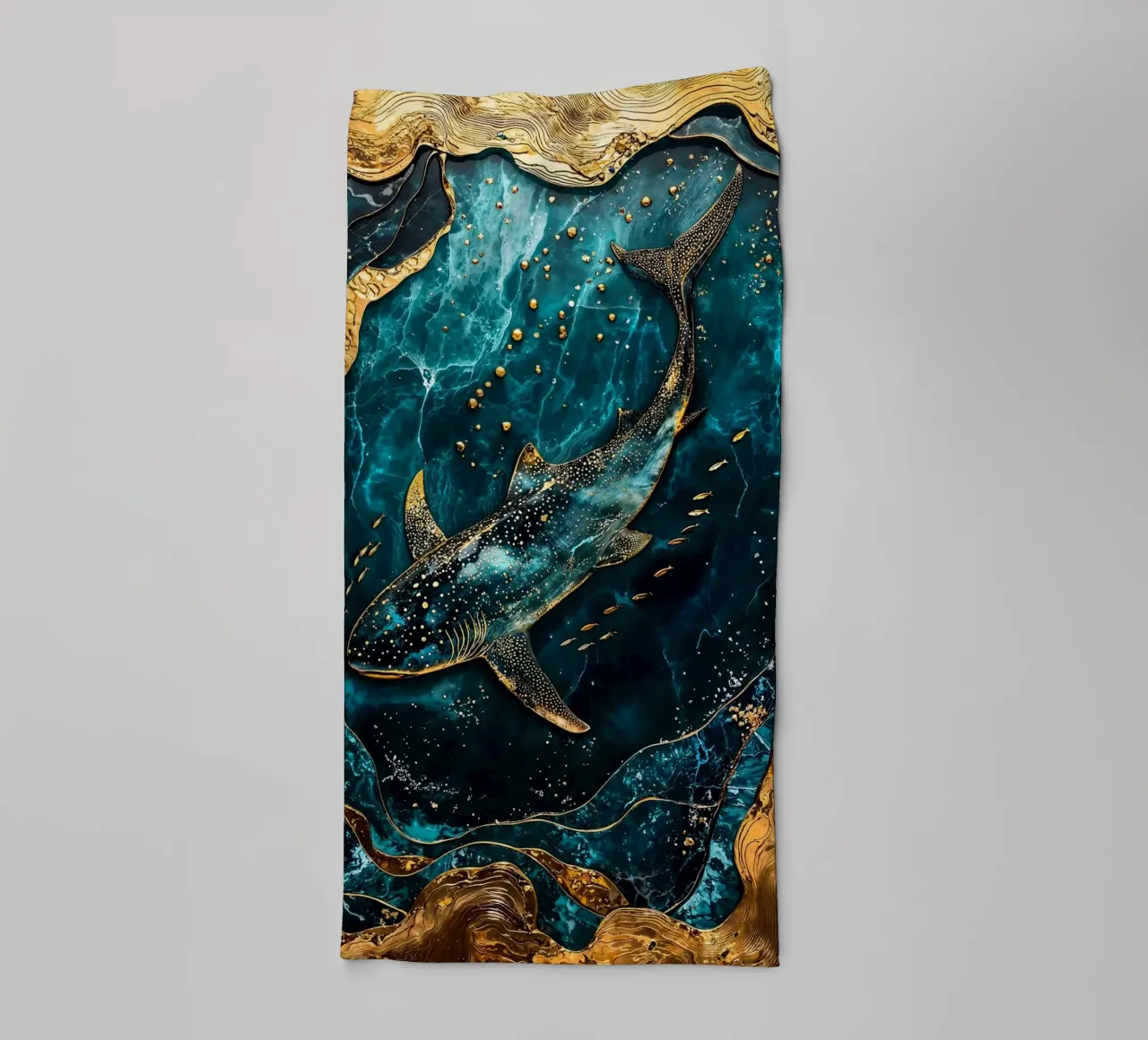 Eternal Wanderer Kintsugi Art asciugamano da bagno da Pixaverse