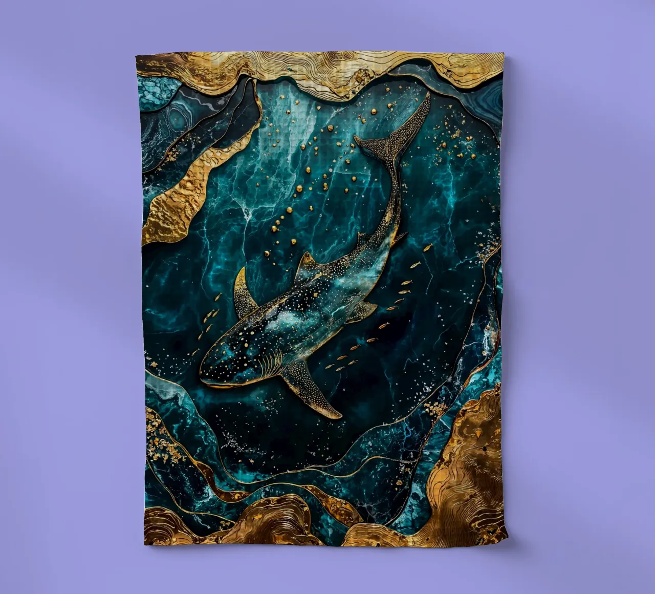 Eternal Wanderer Kintsugi Art canovaccio da cucina da Pixaverse