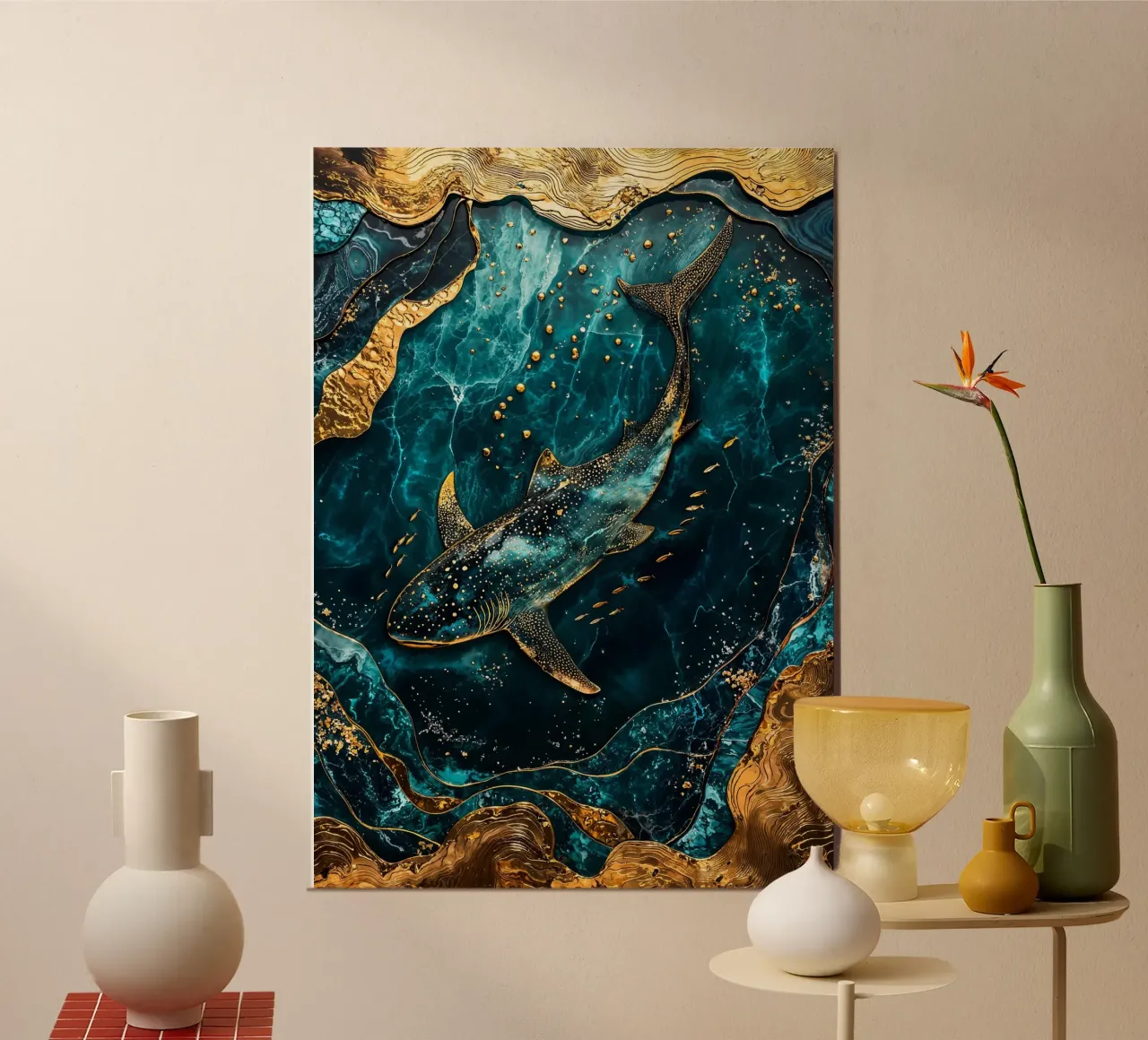 Eternal Wanderer Kintsugi Art alluminio dibond da Pixaverse