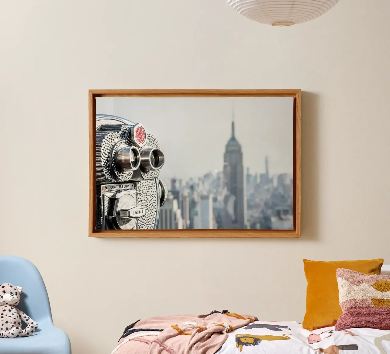 New Yorks icoon canvas met Baklijst van Wanderlust Vibes