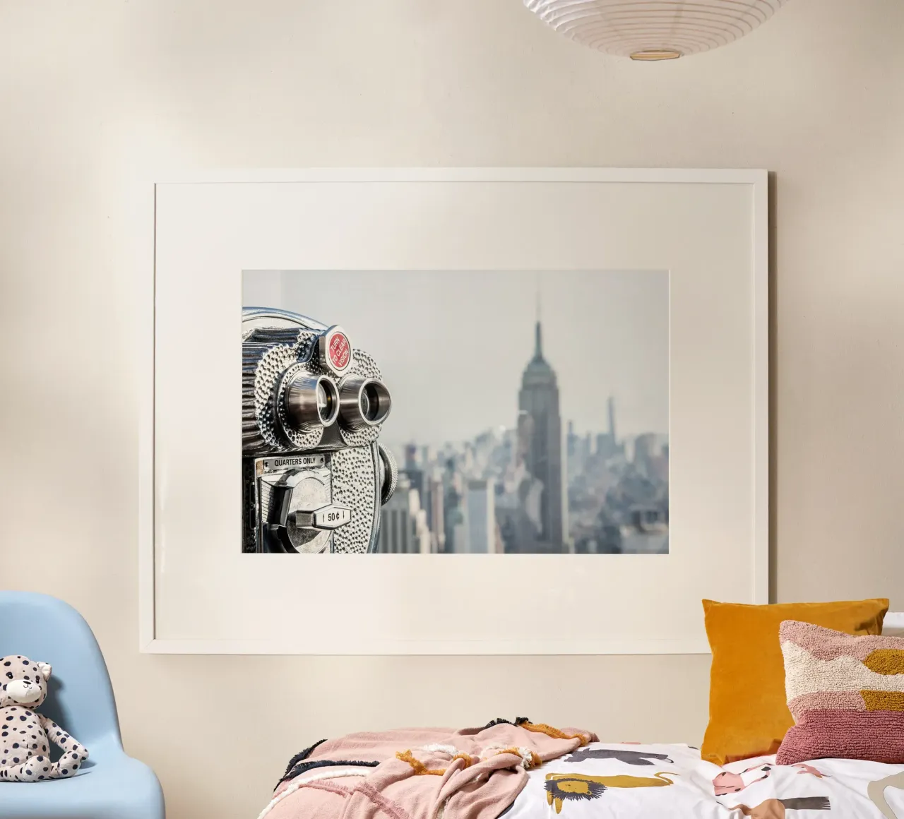 Icona di New York poster con telaio in alluminio da Wanderlust Vibes