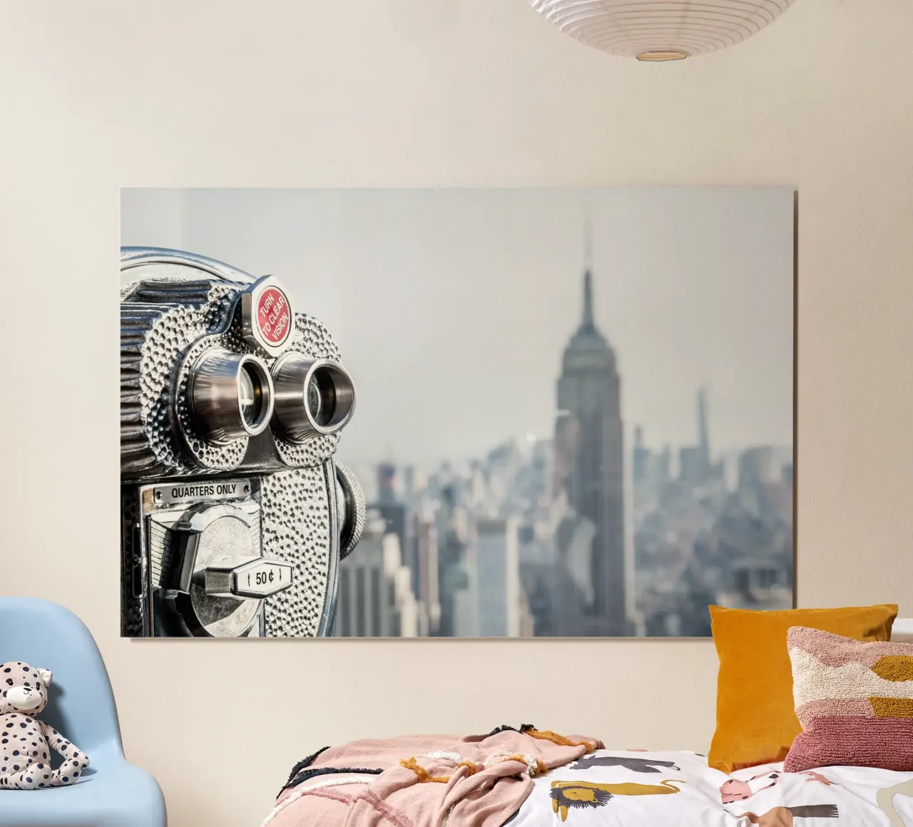 Icona di New York poster con telaio in alluminio da Wanderlust Vibes