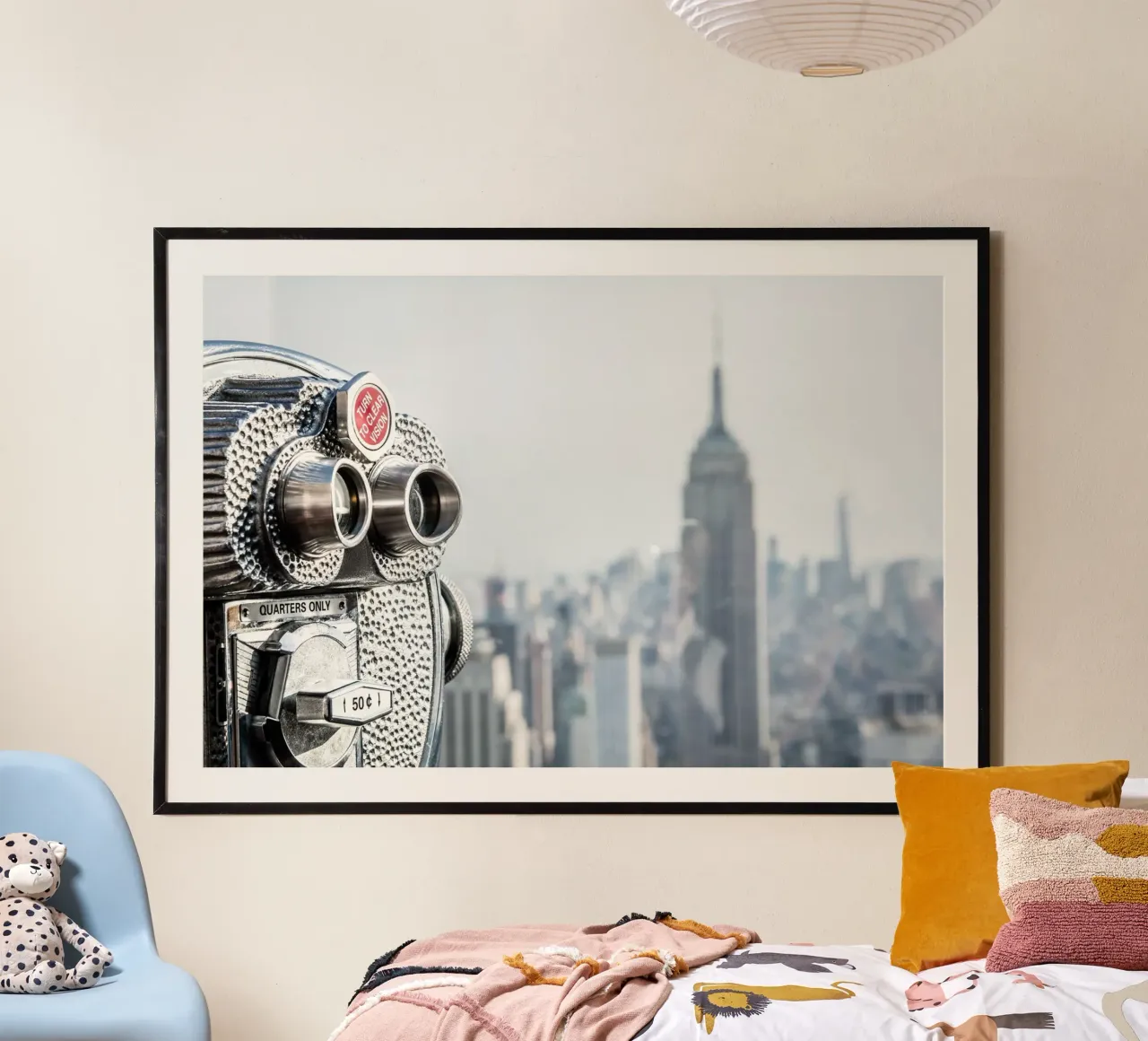 Icona di New York poster con telaio in alluminio da Wanderlust Vibes