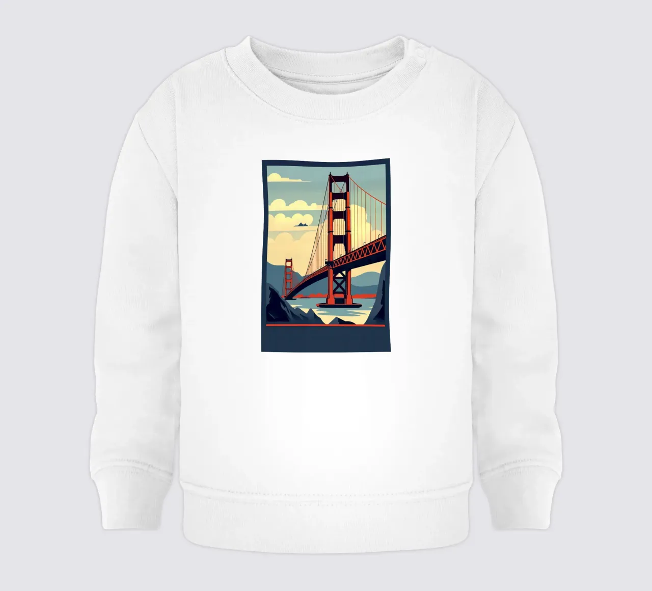 Ponte del Golden Gate felpa neonato da Verna