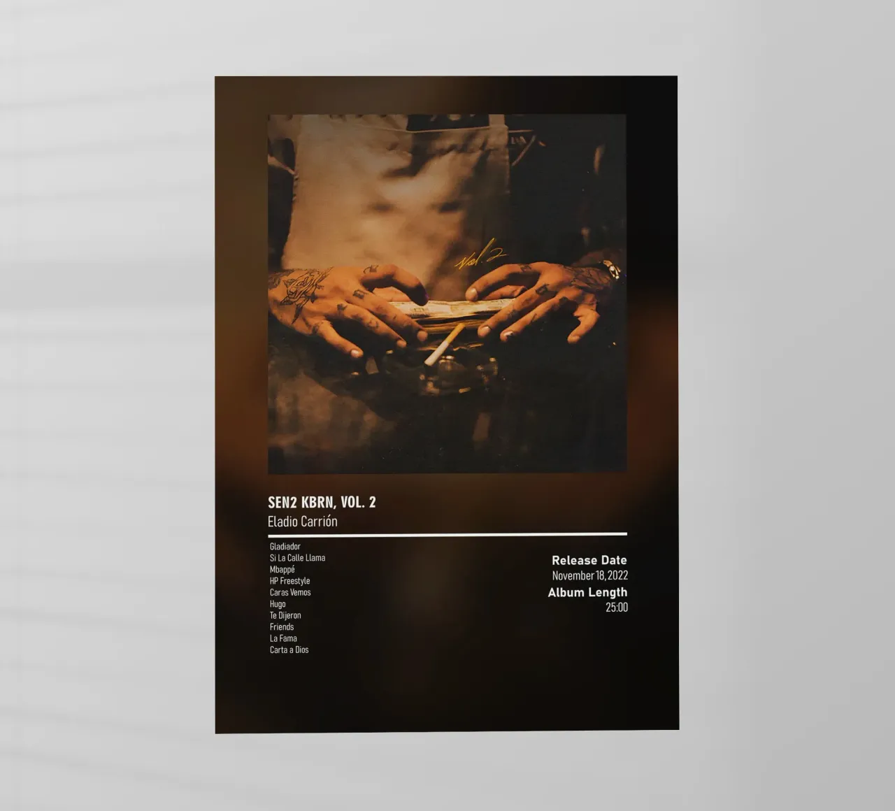 SEN2 KBRN, Vol. 2 (2022) by Eladio Carrión pellicola backlit da DGUnder