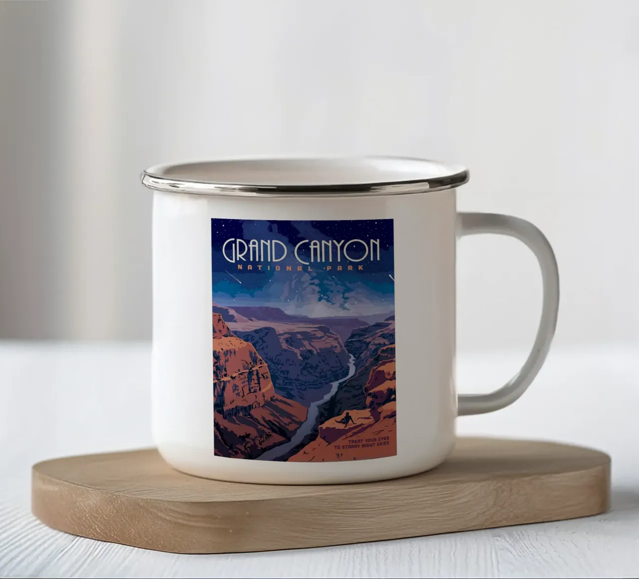 Grand Canyon tazza in smalto da Verna