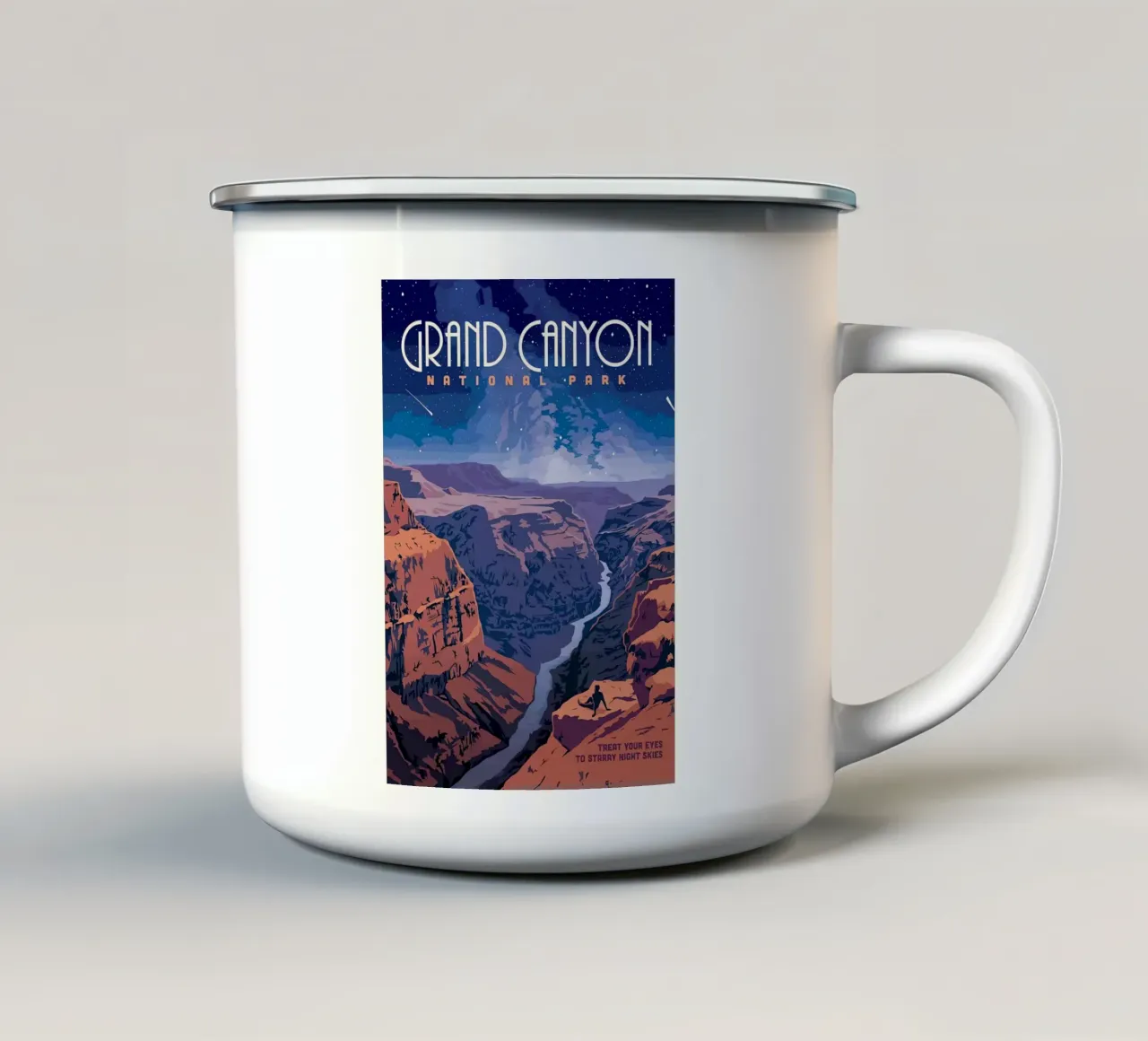 Grand Canyon tazza in smalto da Verna