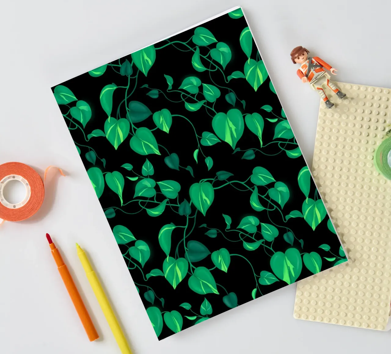 Philodendron Brasil notebook by Vivi Nicolin