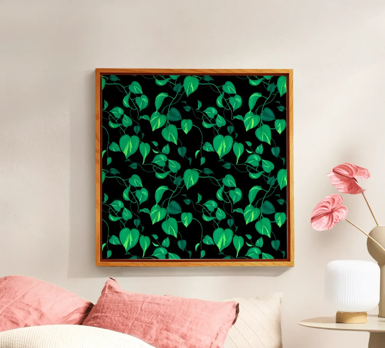 Philodendron Brasil plexiglass da Vivi Nicolin