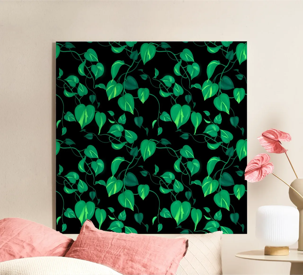 Philodendron Brasil plexiglass da Vivi Nicolin