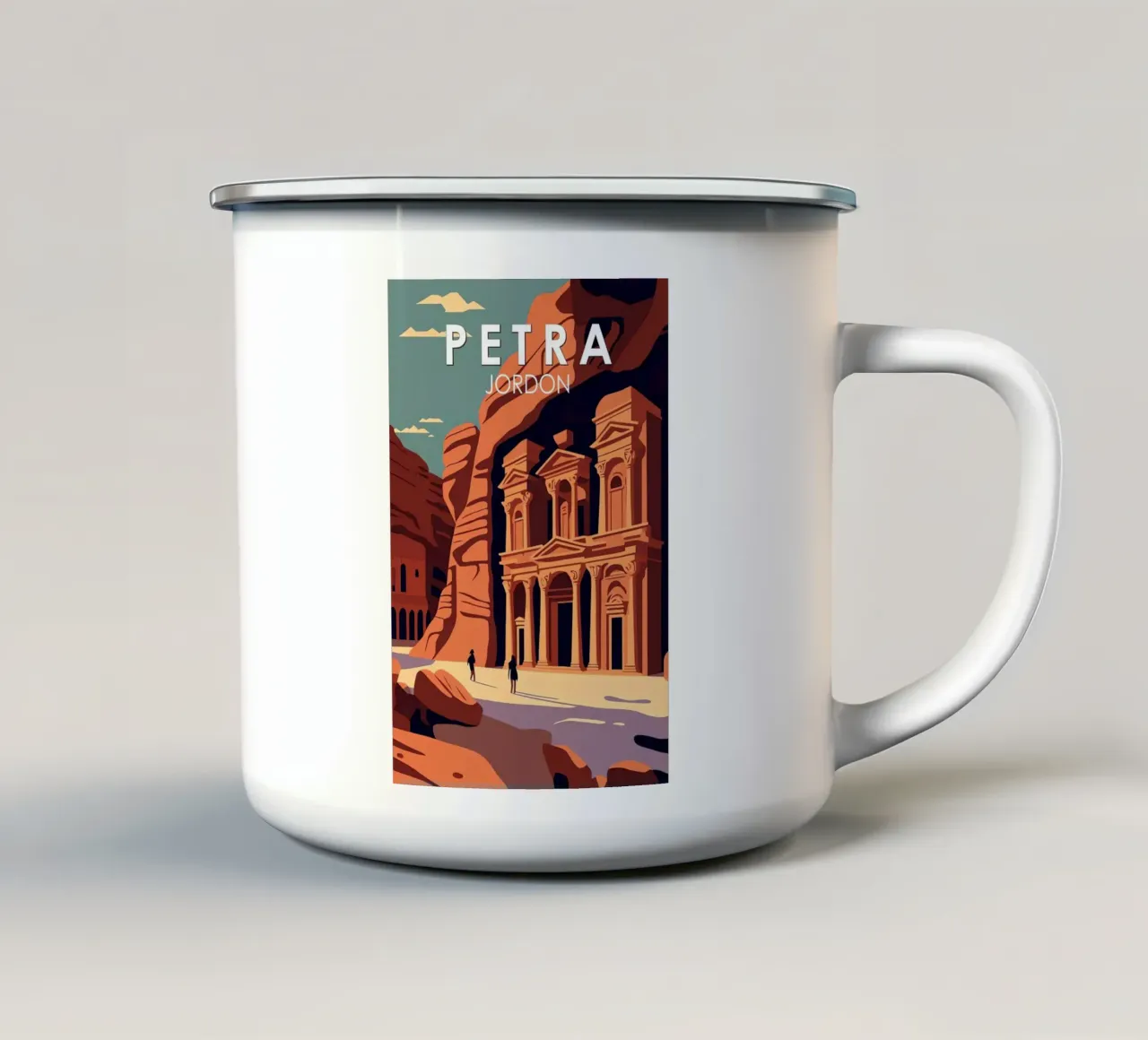 Petra Giordania tazza in smalto da Guy