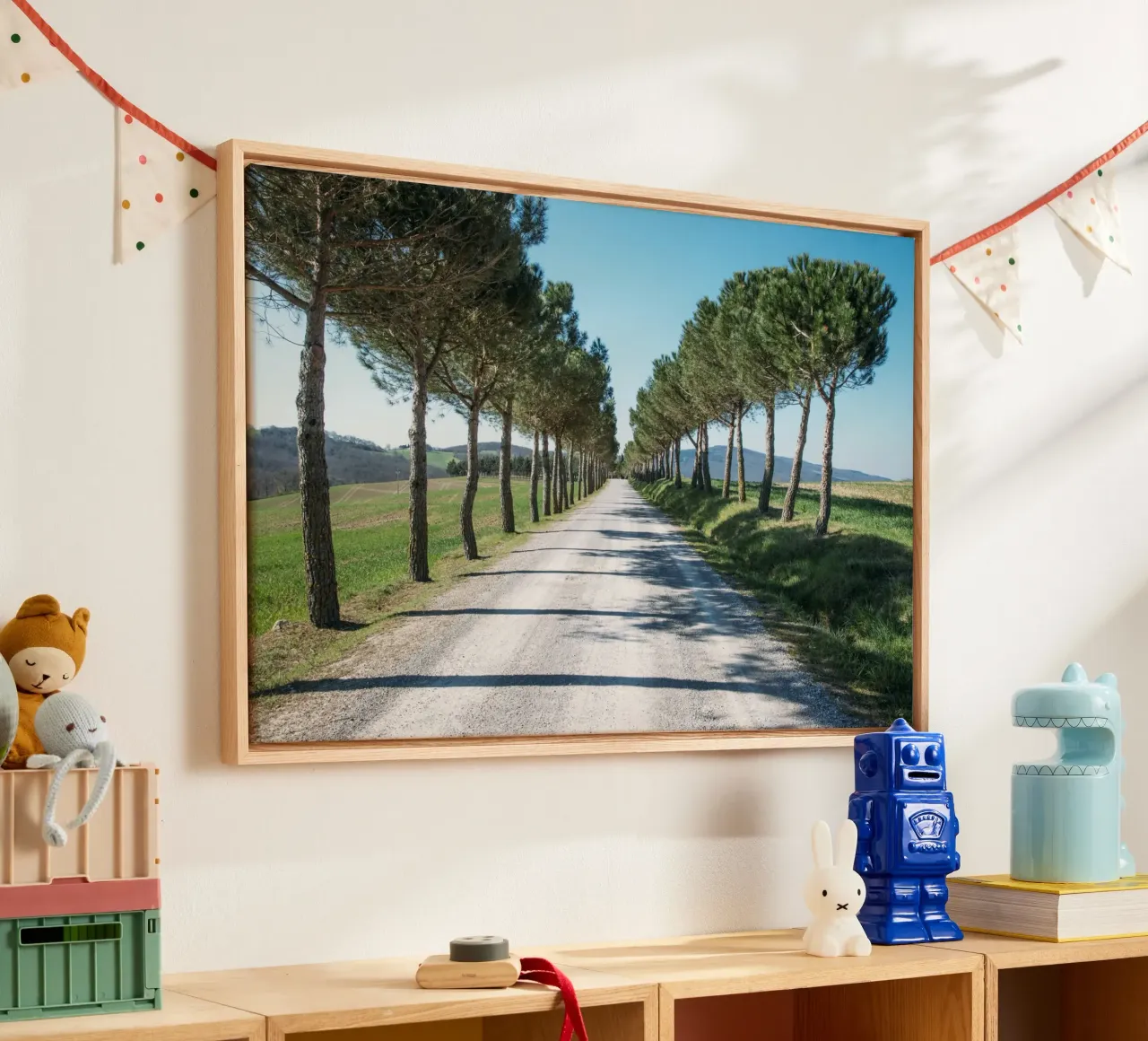 Toscana Reverie tela con Cornice a cassetta da Wanderlust Vibes