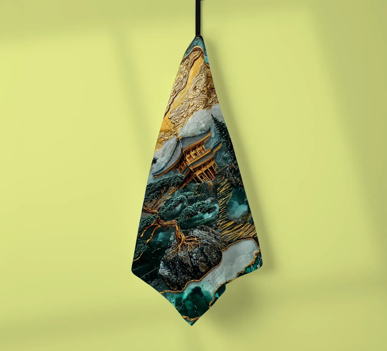 Kintsugi Mountain Shrine canovaccio da cucina da Pixaverse