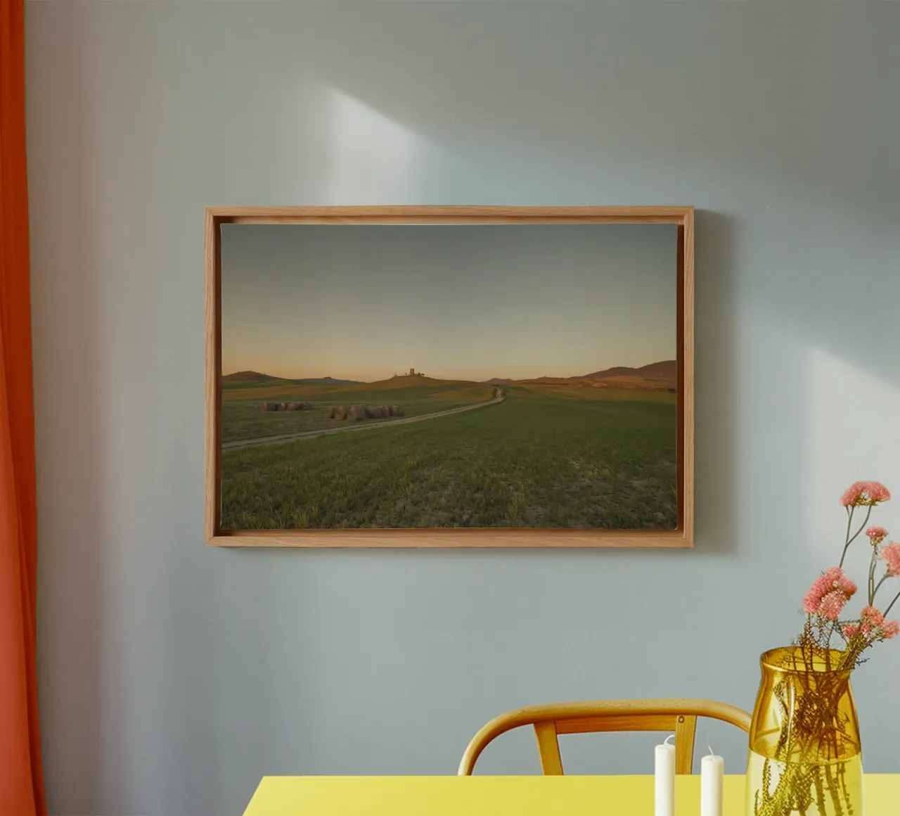 Toscane mijmering canvas met Baklijst van Wanderlust Vibes