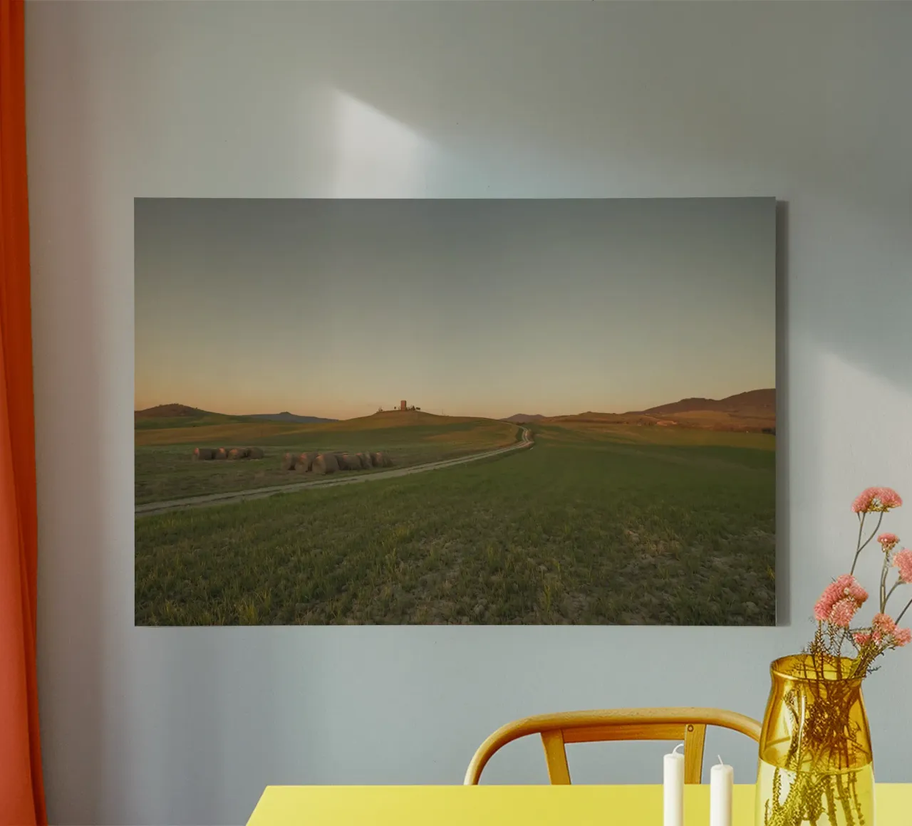 Toscane mijmering canvas met Baklijst van Wanderlust Vibes
