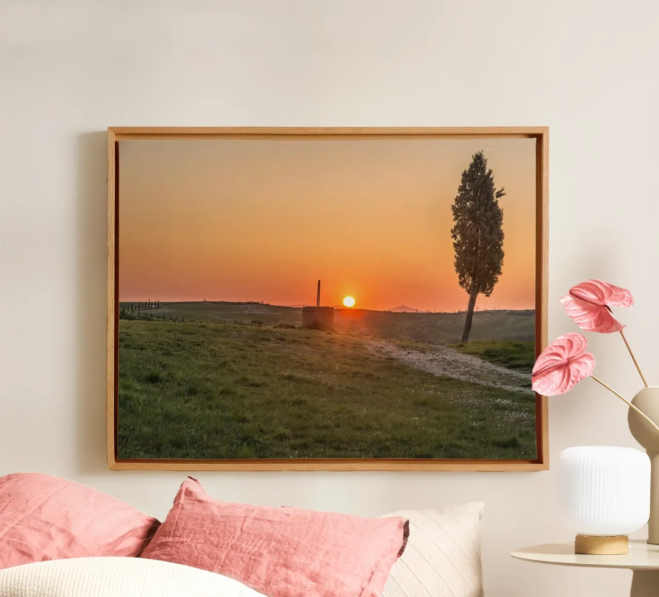 Toscana Reverie tela con Cornice a cassetta da Wanderlust Vibes