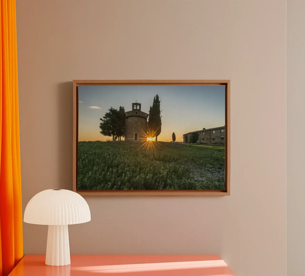 Toscana Reverie tela con Cornice a cassetta da Wanderlust Vibes