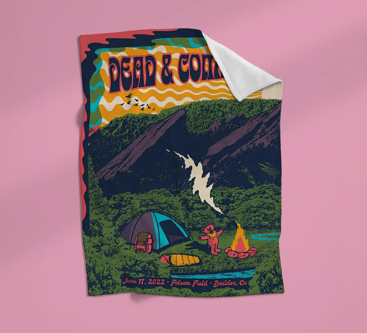 Dead & Company coperta in pile da martina