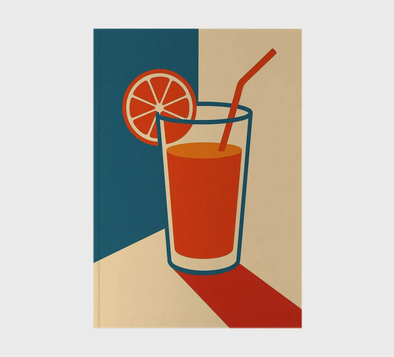 Orange Pop - Energy in the sun notebook by Boissons - Affiches & posters - Retro