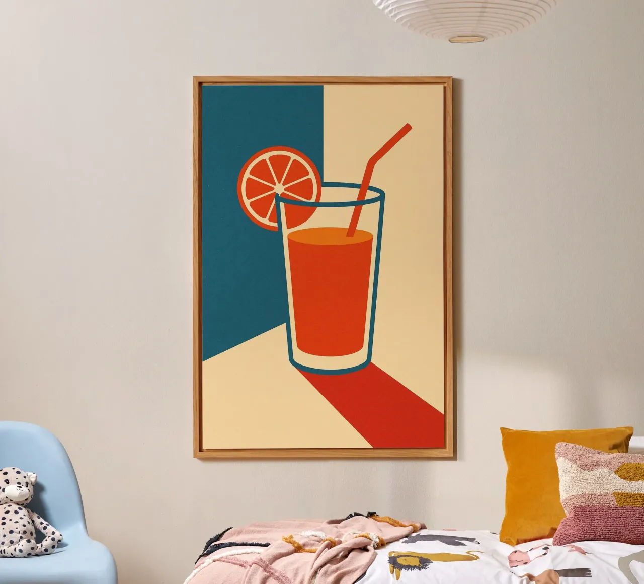 Orange Pop - Energy in the sun alu-dibond by Boissons - Affiches & posters - Retro