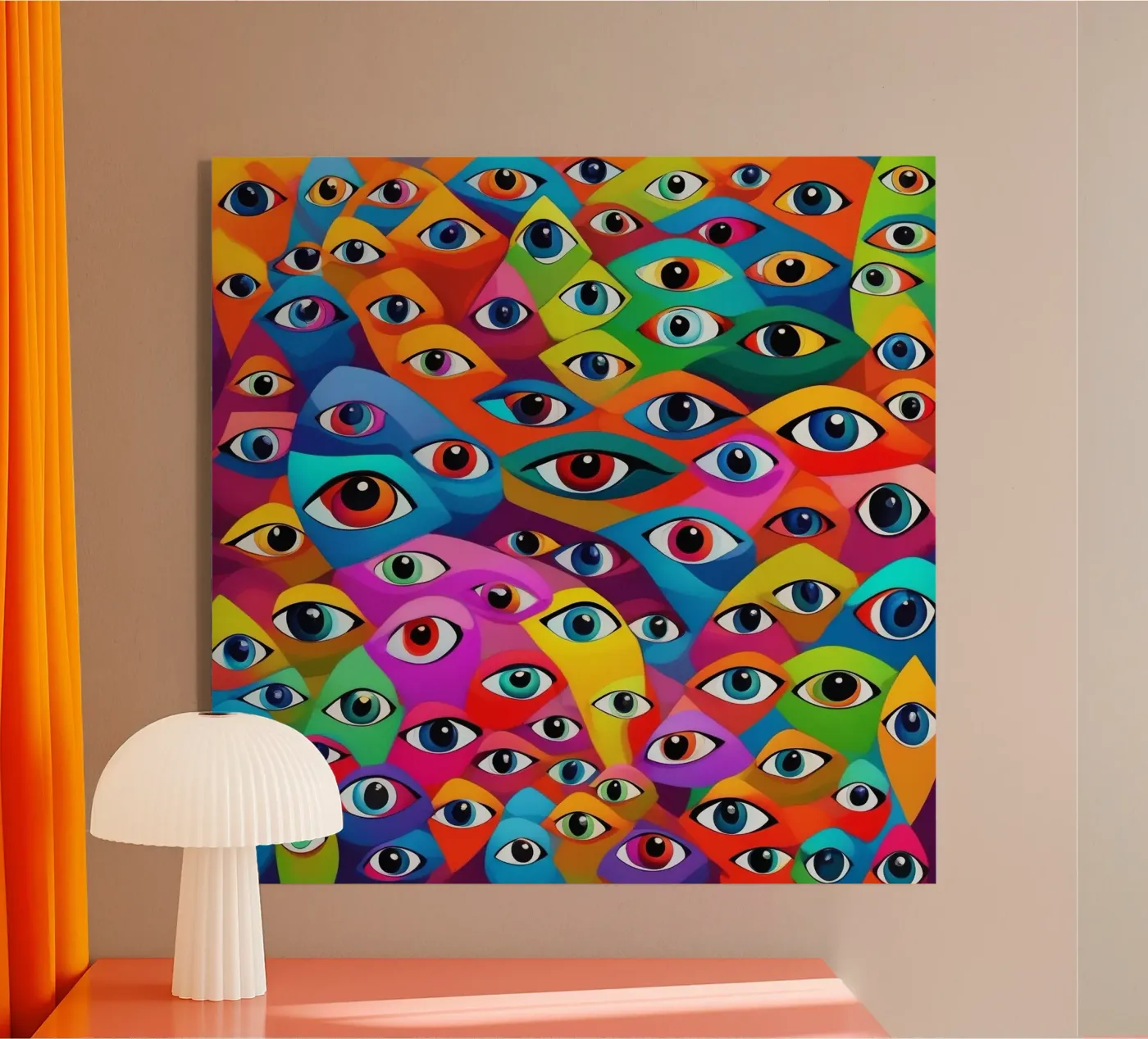 Eyes_11 plexiglass da AI-Portraits by LK