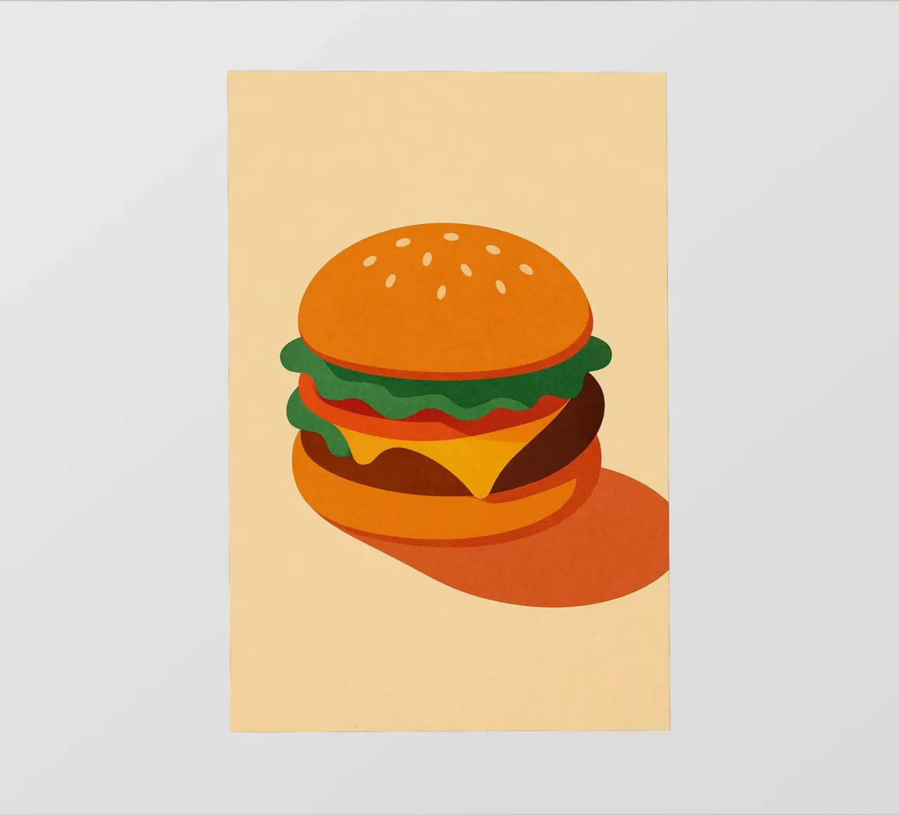 Burger Time - Il classico gommoso pellicola backlit da Boissons - Affiches & posters - Retro