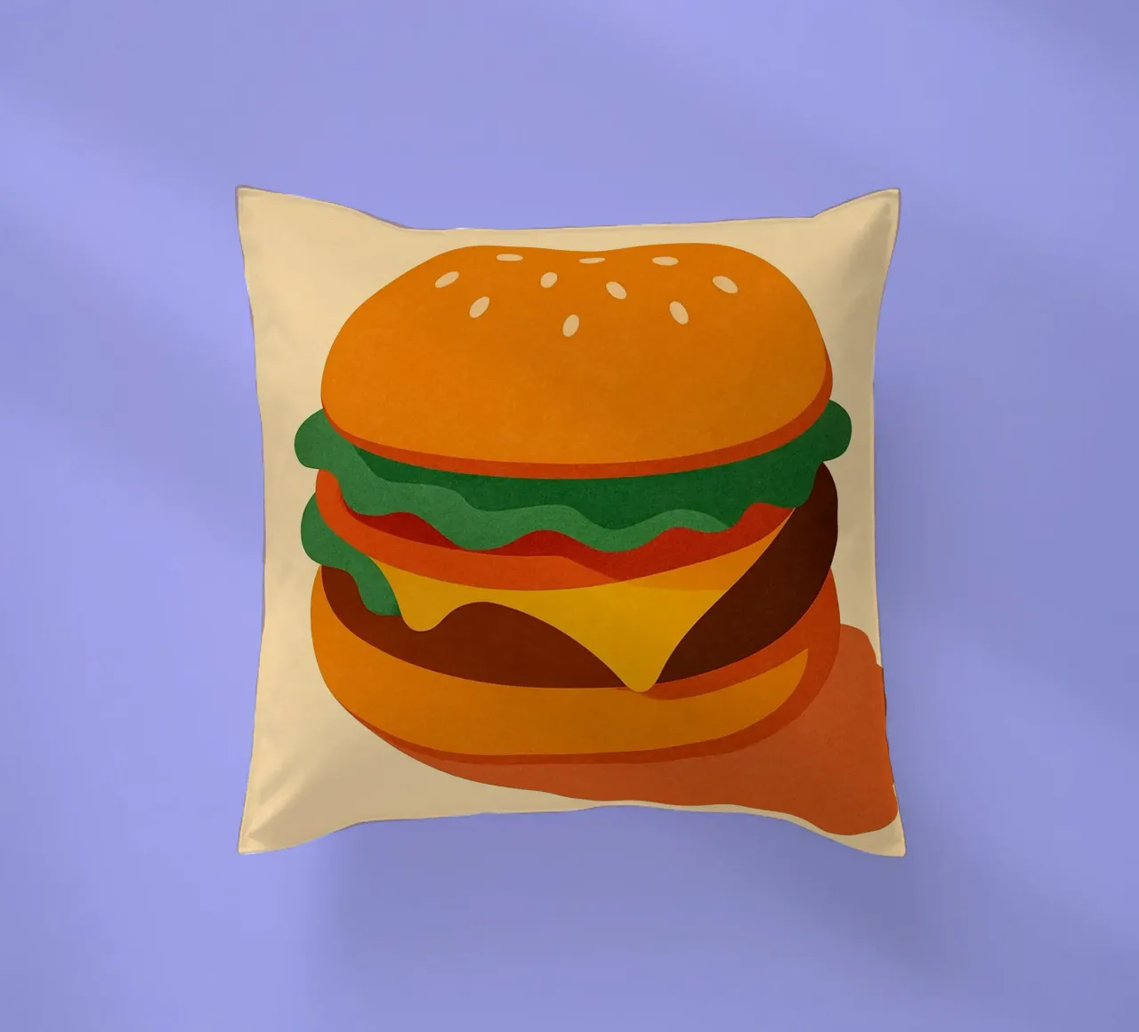 Burger Time - Il classico gommoso cuscino da Boissons - Affiches & posters - Retro