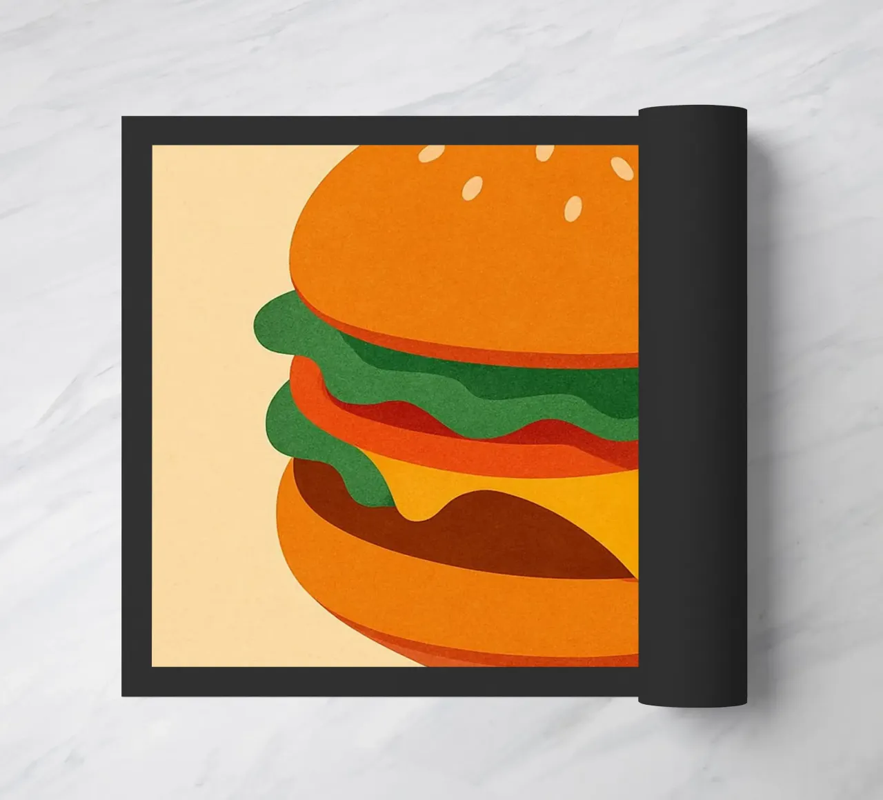 Burger Time - Il classico gommoso zerbino da Boissons - Affiches & posters - Retro