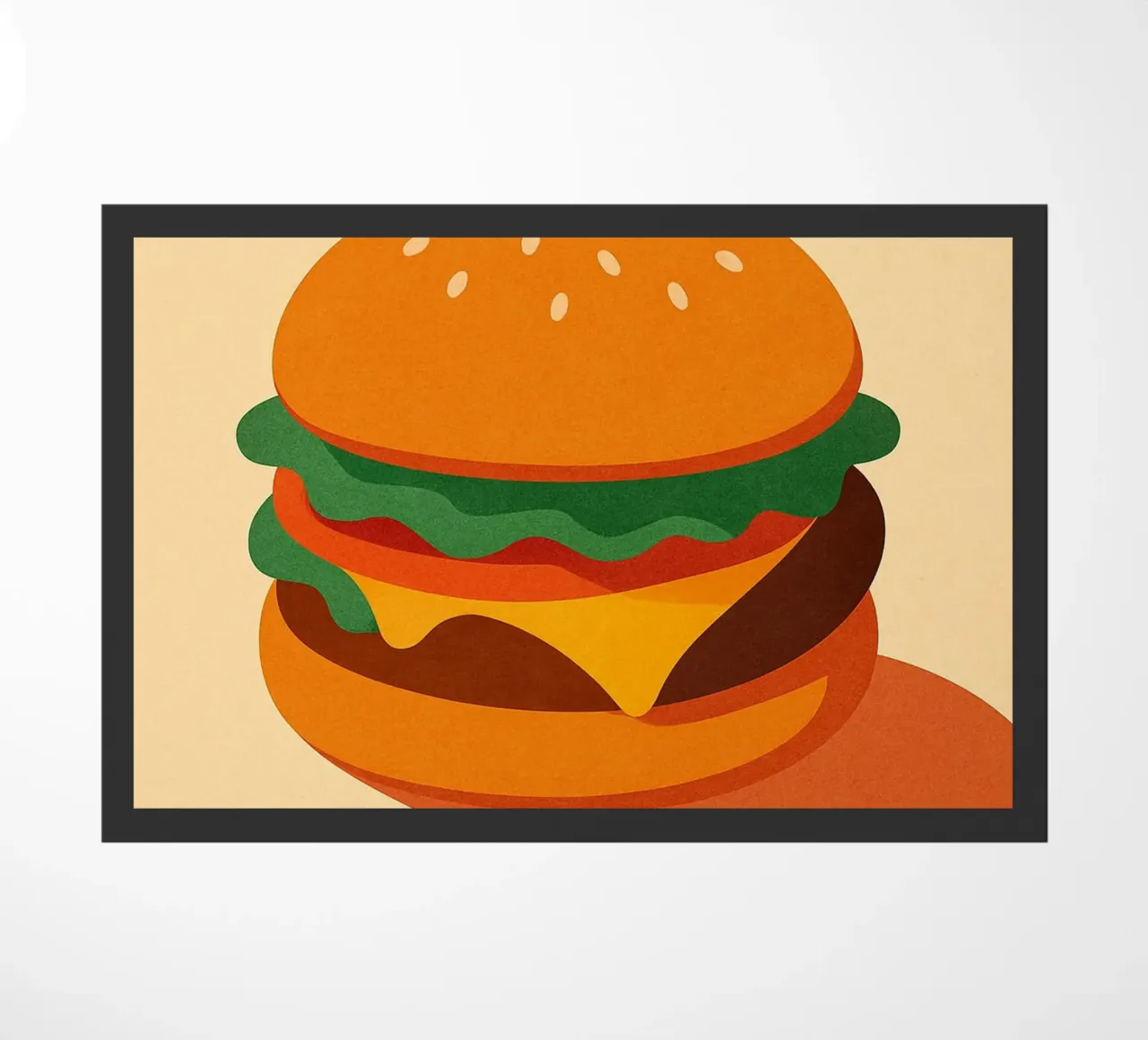 Burger Time - Il classico gommoso zerbino da Boissons - Affiches & posters - Retro