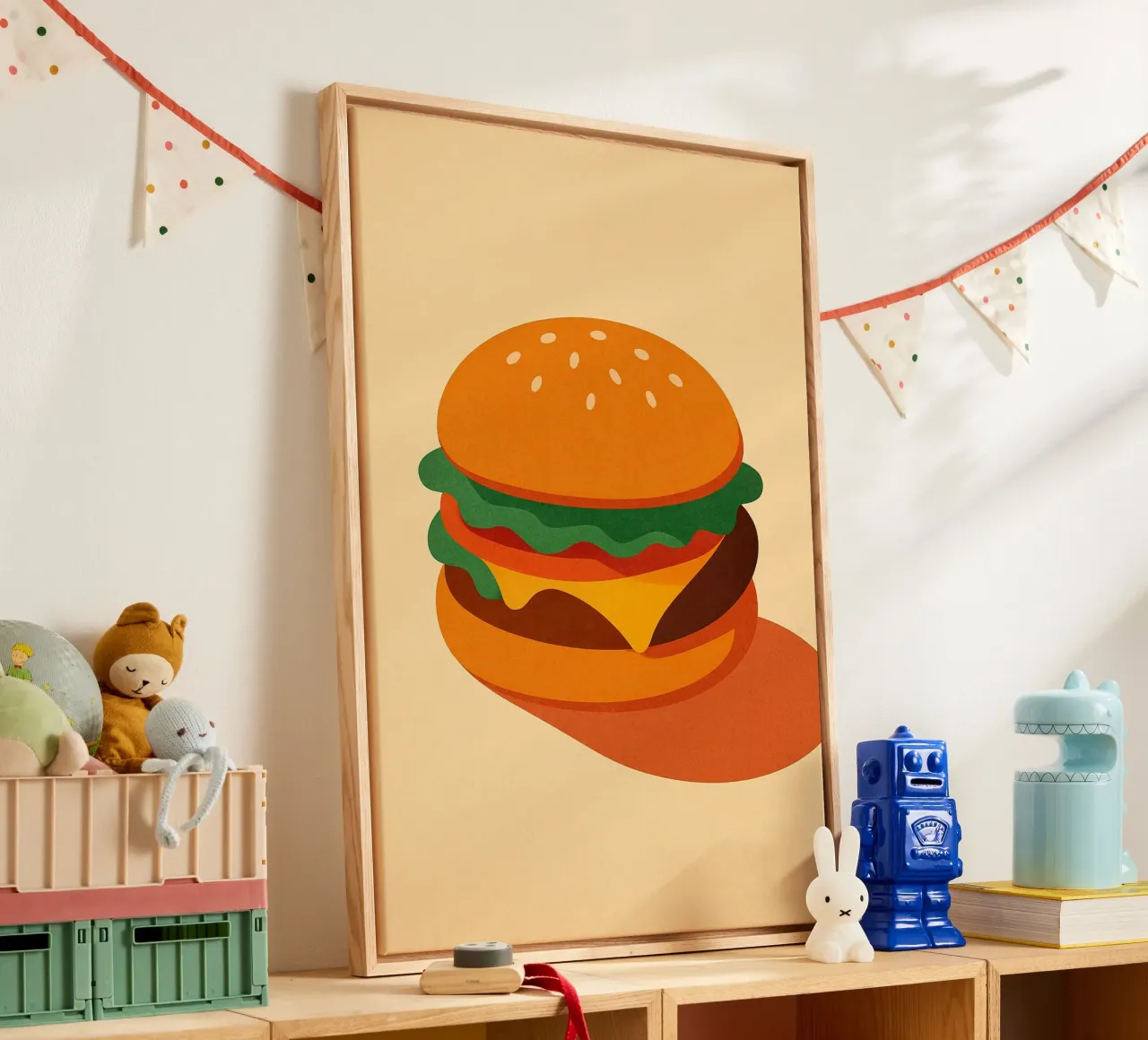 Burger Time - Il classico gommoso tela da Boissons - Affiches & posters - Retro