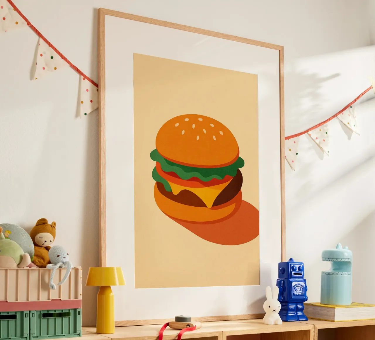 Burger Time - Il classico gommoso carta hahnemühle da Boissons - Affiches & posters - Retro