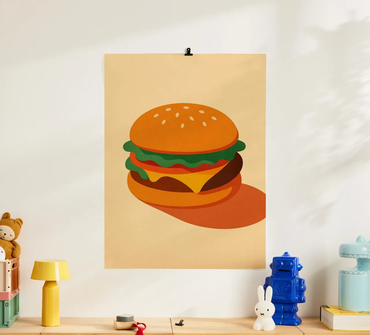 Burger Time - The chewy classic hahnemühle by Boissons - Affiches & posters - Retro