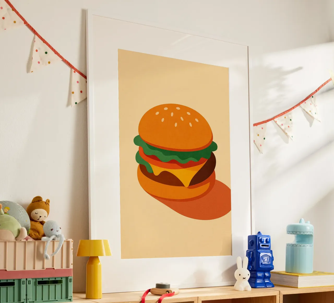 Burger Time - The chewy classic hahnemühle by Boissons - Affiches & posters - Retro