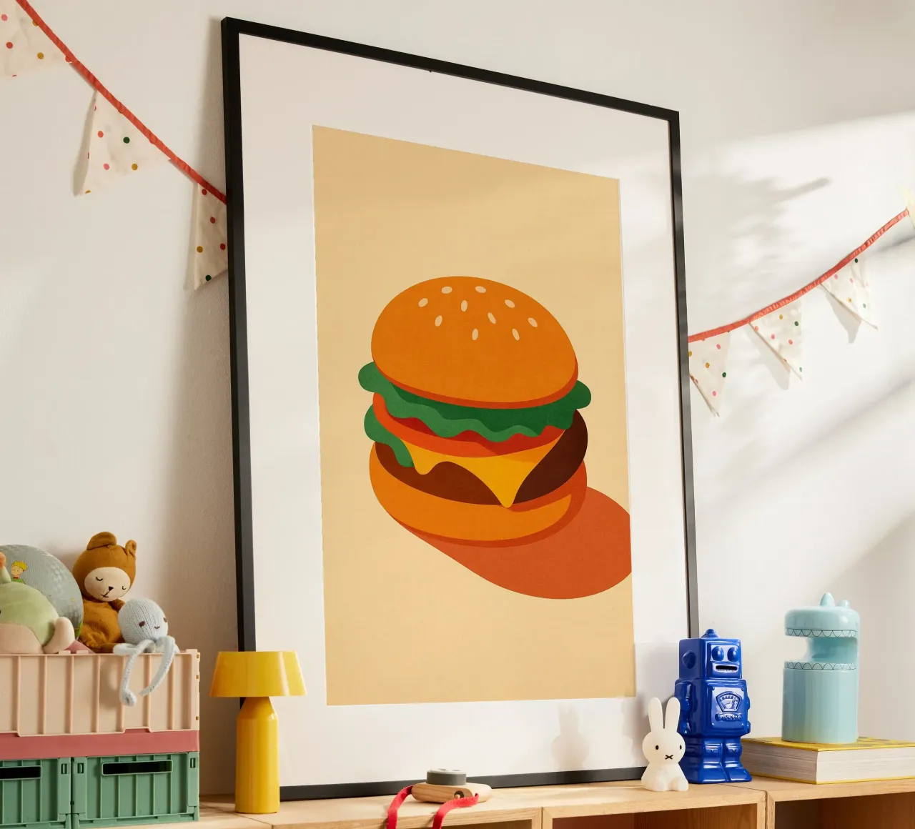 Burger Time - The chewy classic hahnemühle by Boissons - Affiches & posters - Retro