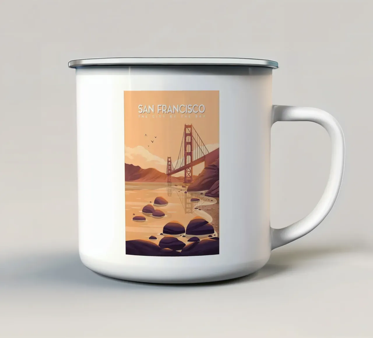 San Francisco tazza in smalto da Guy