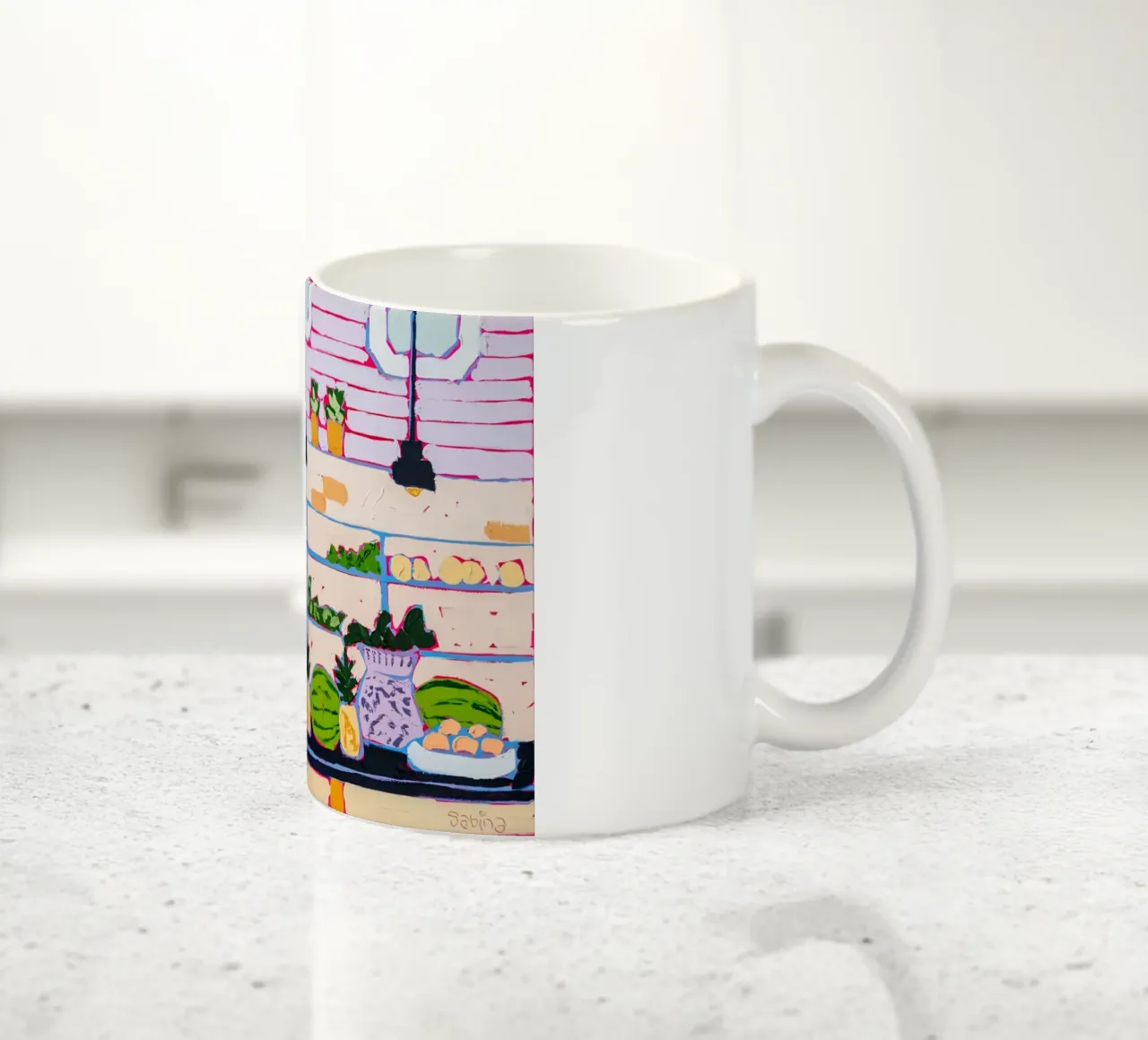 Pranzo con vista tazza in ceramica da James shop